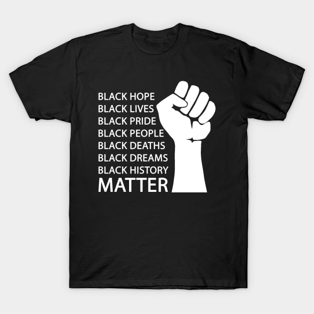 Black lives matter T-Shirt by valentinahramov